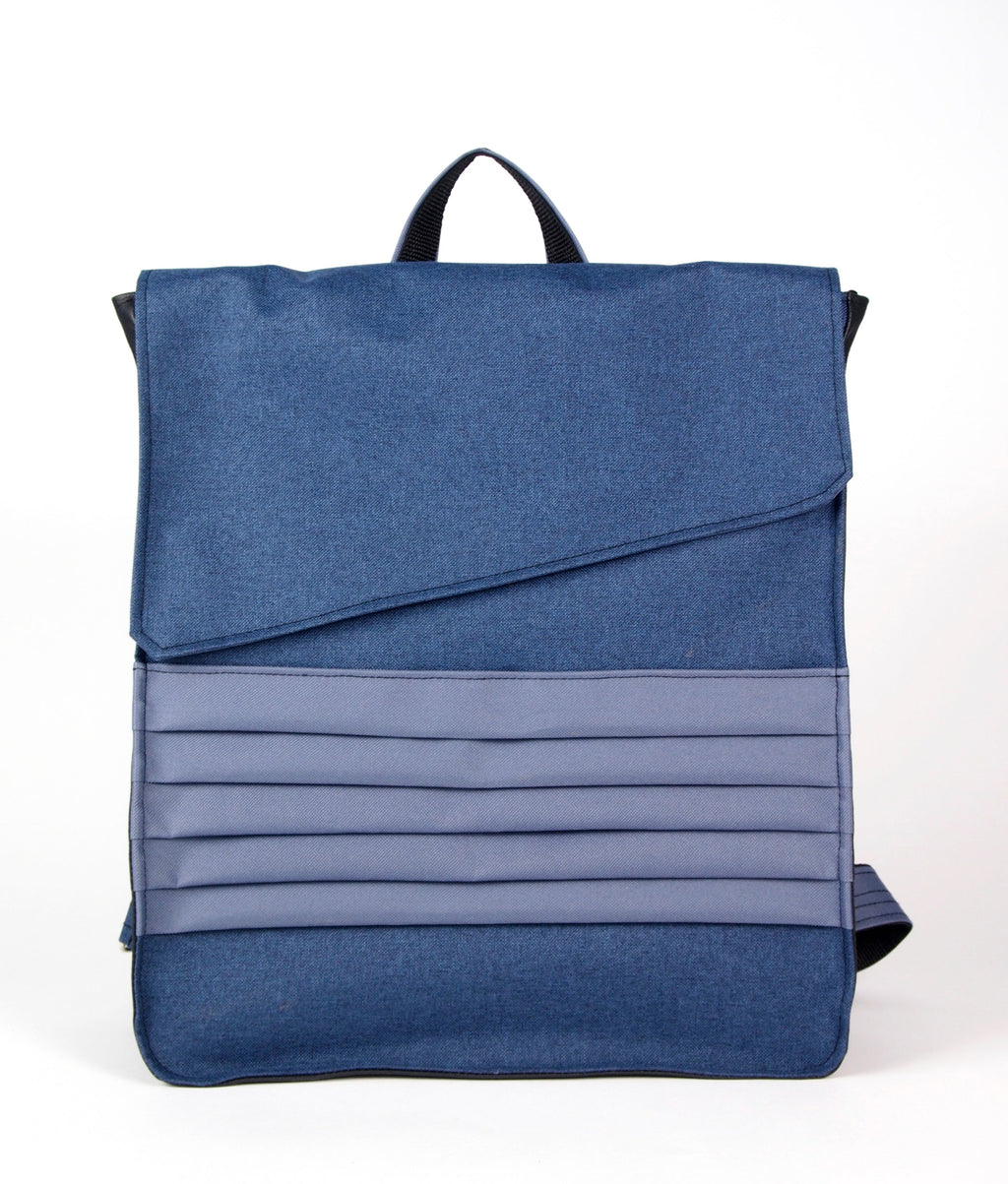 Bardo work backpack - blue - Premium Bardo work backpack from BARDO ART WORKS - Just lvblue, dark blue, handemade, laptop backpack, unisex, vegan leather, water proof, work160! Shop now at BARDO ART WORKS