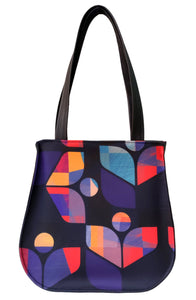 Bardo style bag - Deep violet - Premium style bag from BARDO ART WORKS - Just lvbeige, dark blue, flowers, forest flowers, green, leaves, pink, red, summer, yellow69! Shop now at BARDO ART WORKS