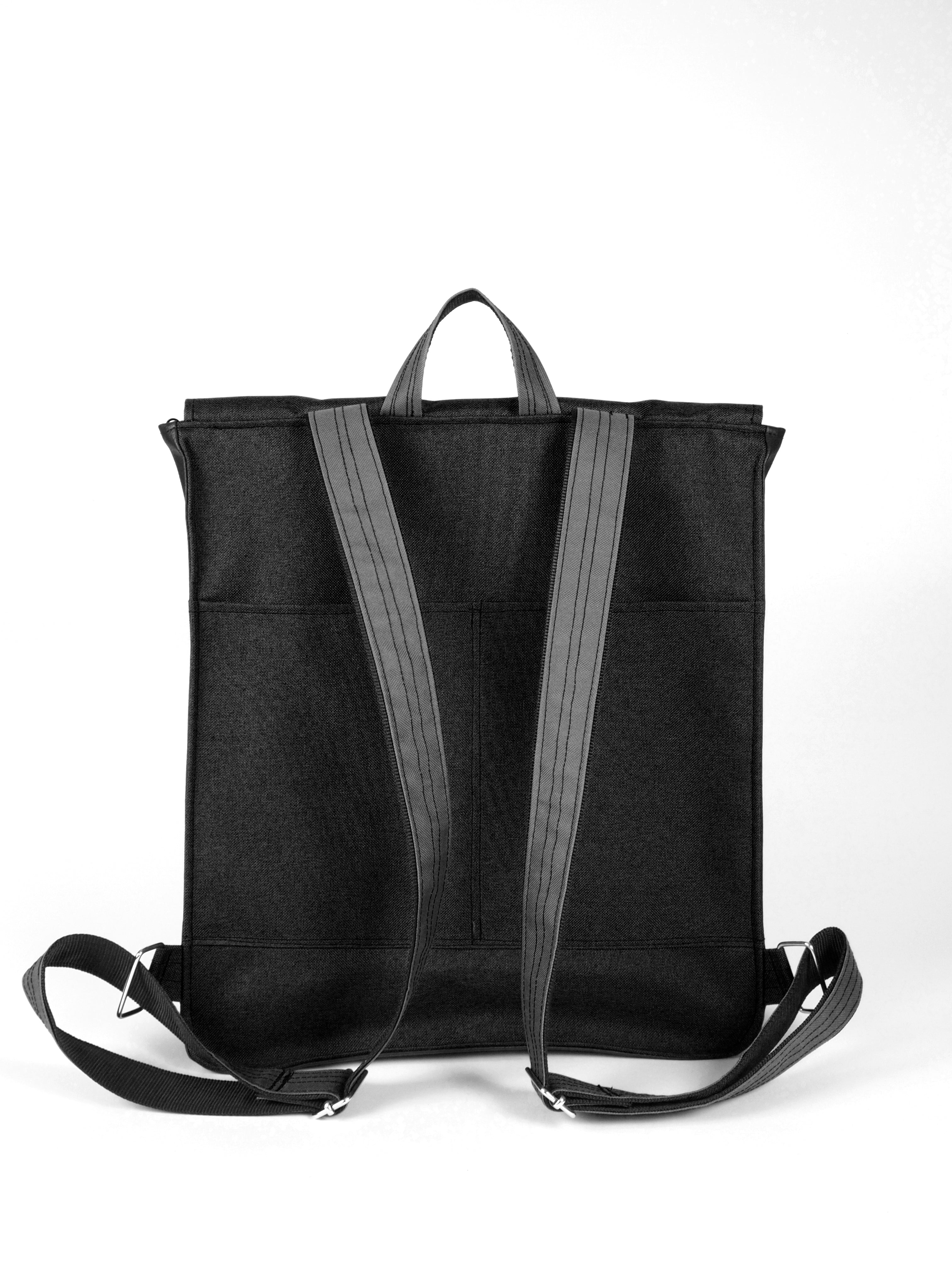 Bardo work backpack - black - Premium Bardo work backpack from BARDO ART WORKS - Just lvblue, dark blue, handemade, laptop backpack, unisex, vegan leather, water proof, work160! Shop now at BARDO ART WORKS