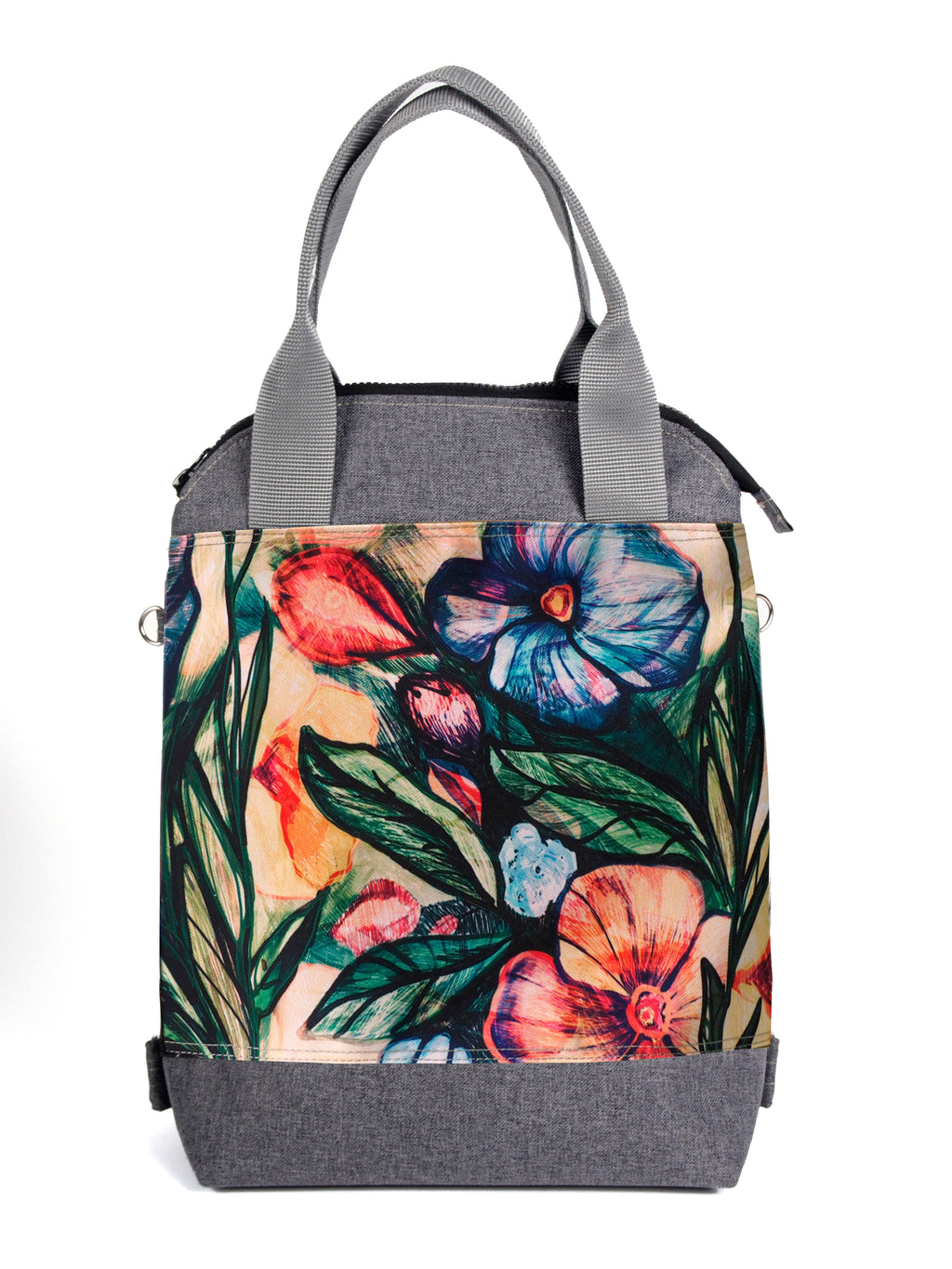 Bardo classic backpack textiles - Vintage garden - Premium Textiles from BARDO ART WORKS - Just lvabstract, floral, handemade, leaves, tablet, urban style, woman, work bag89.00! Shop now at BARDO ART WORKS