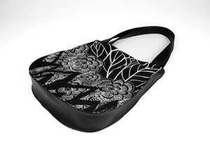 Bardo style bag - B&W - Premium style bag from BARDO ART WORKS - Just lvabstract, black, floral, flowers, forest flowers, graphic, green, handemade, leaves, summer, white69.00! Shop now at BARDO ART WORKS