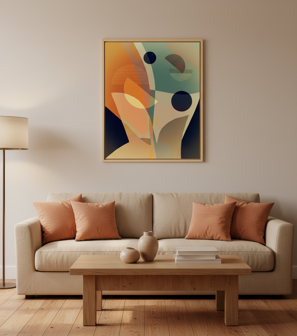 Bardo print върху канава с дървена подрамка  - Desert flowers 214.74 €