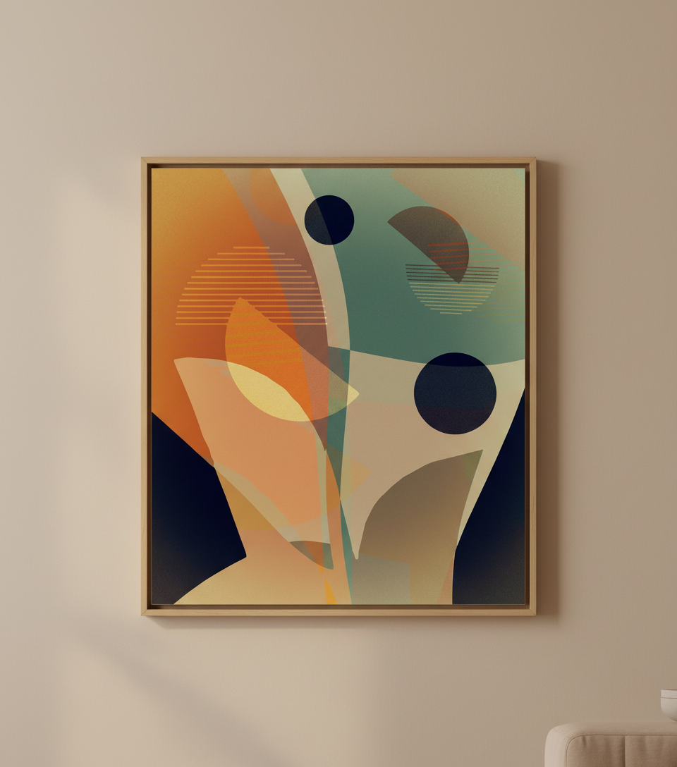 Bardo print върху канава с дървена подрамка  - Desert flowers 214.74 €