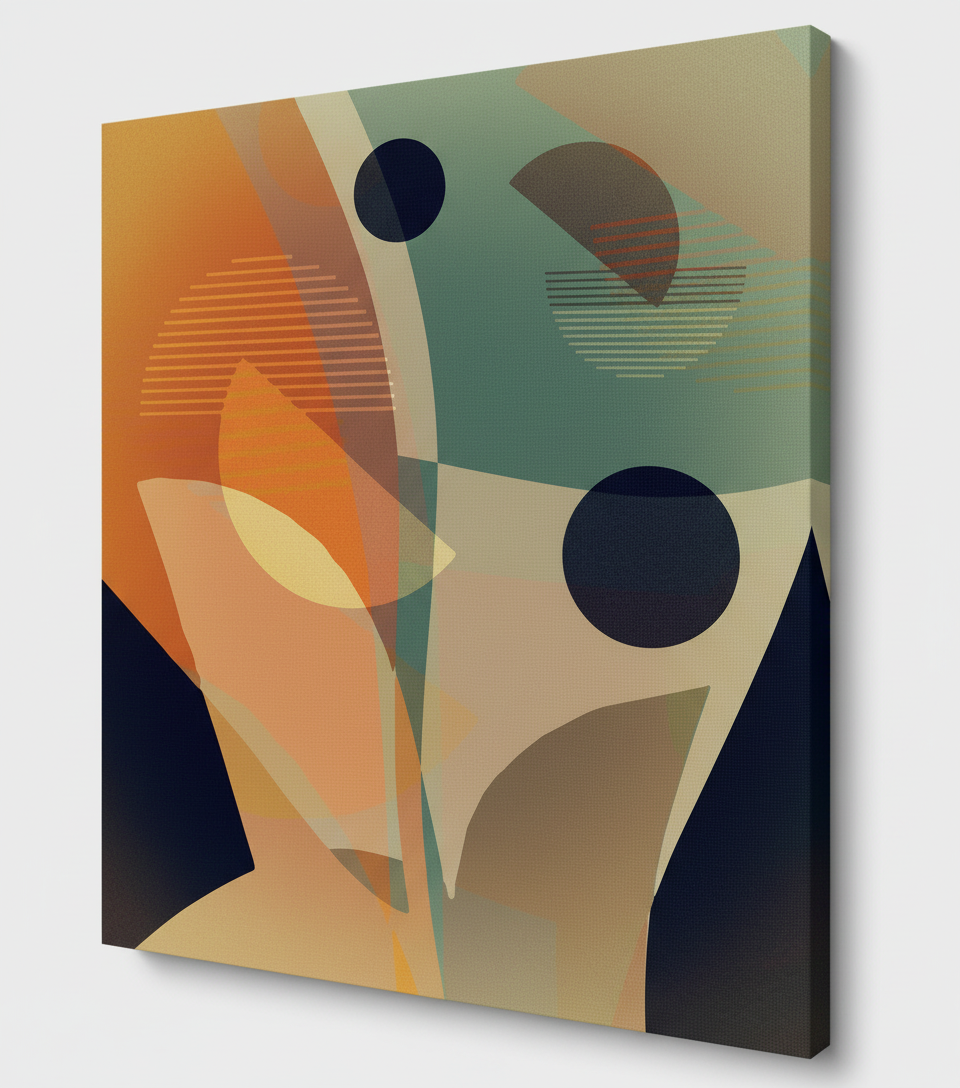 Bardo print върху канава с дървена подрамка  - Desert flowers 214.74 €