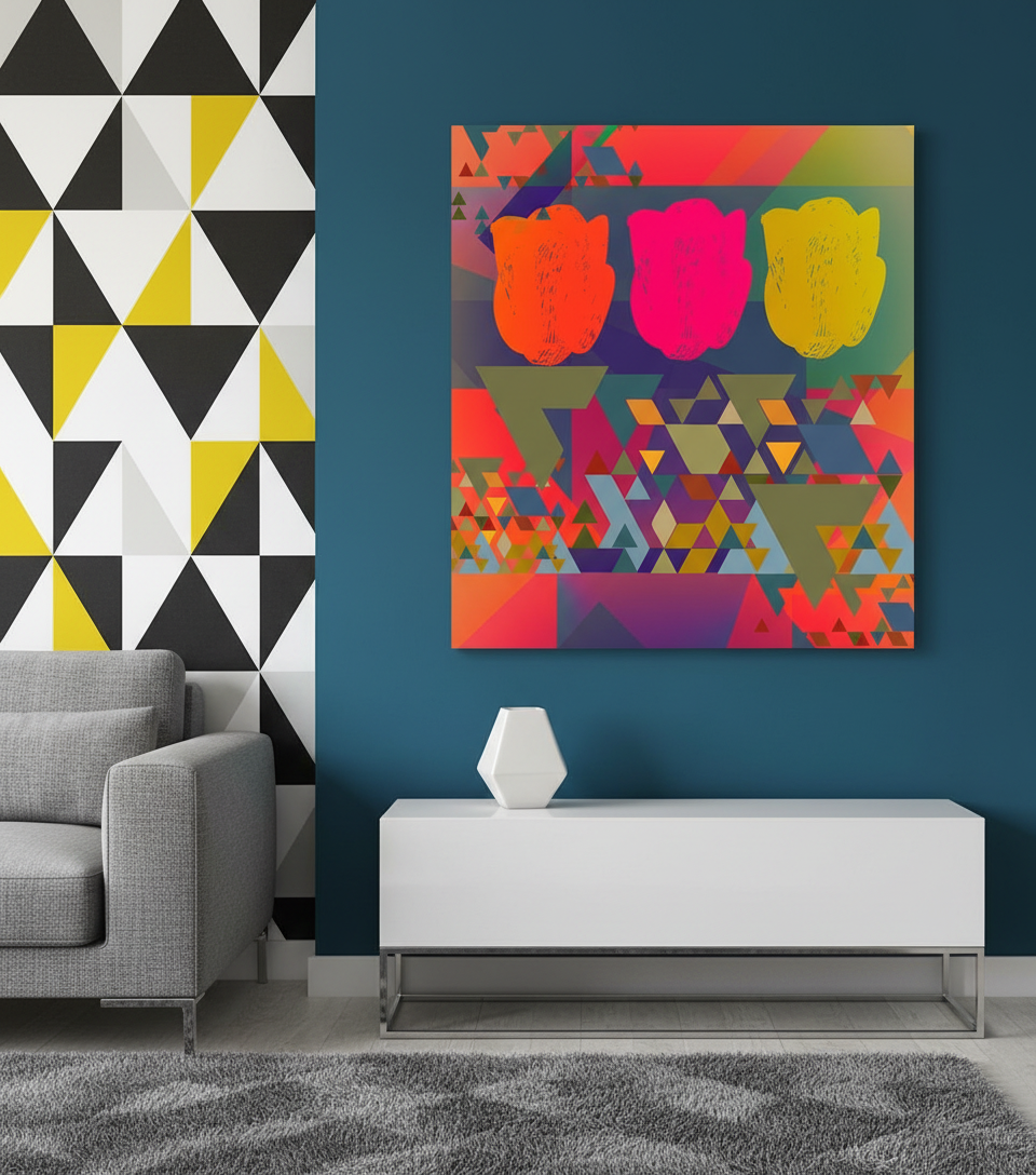 Bardo print върху канава с дървена подрамка  -Tulips 214.74 €