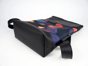 Bardo roll backpack LARGE- Deep violet - Premium Bardo backpack from BARDO ART WORKS - Just lvabstract, art, backpack, black, dragon, gift, handemade, roll, tablet, urban style, vegan leather135! Shop now at BARDO ART WORKS