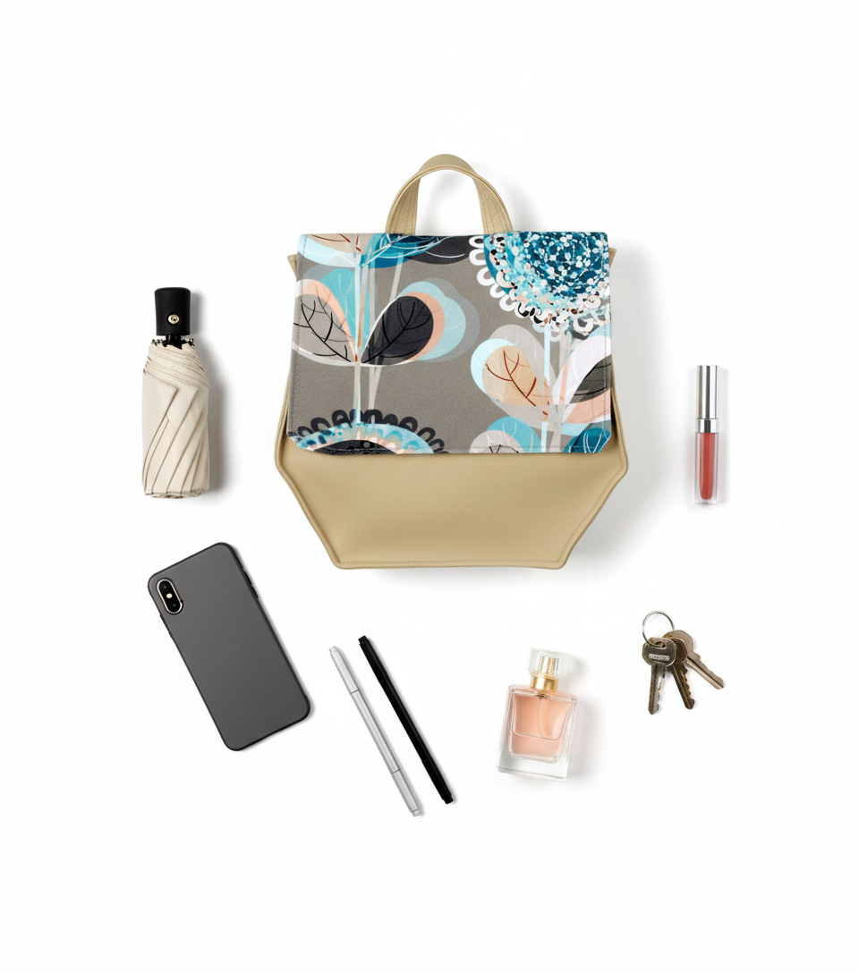 Bardo backpack honey cell - Blue flowers  33.23 €