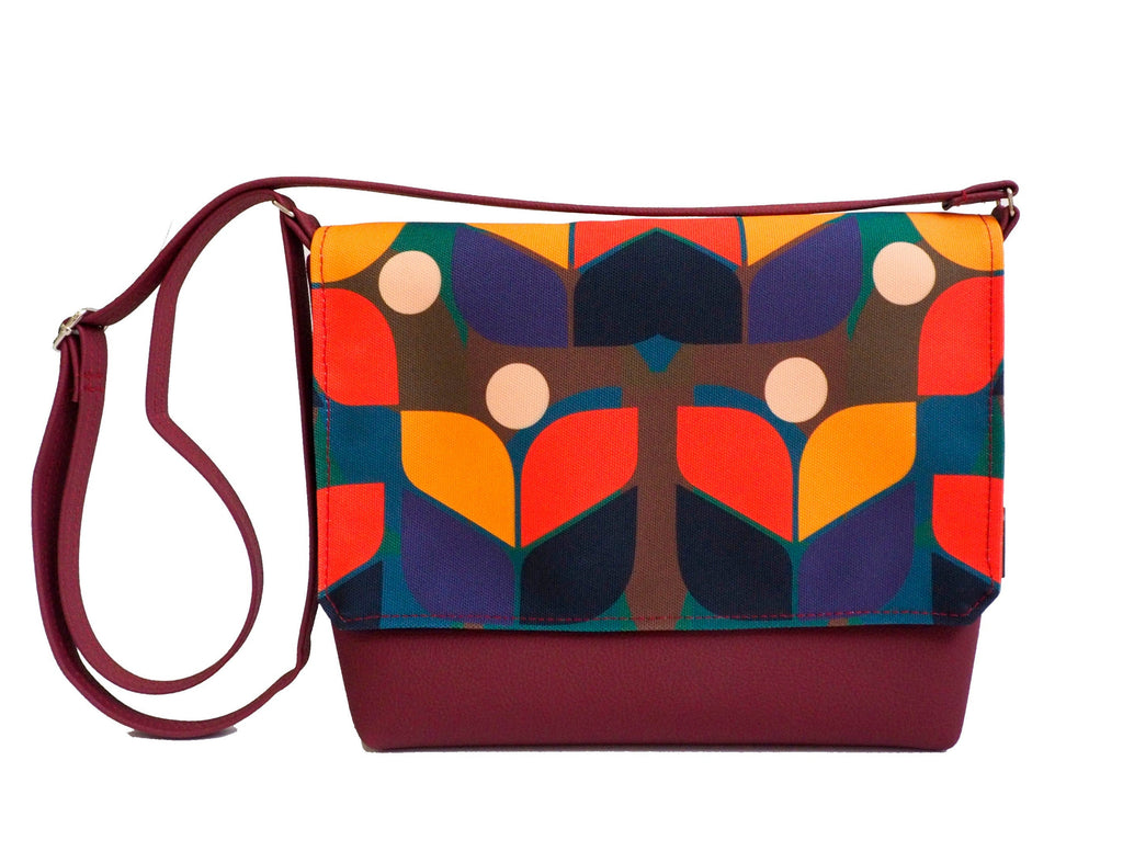 Bardo small bag - The colors of the earth - Premium Bardo small bag from Bardo bag - Just lvblack, floral, flower, gift, green, handemade, orange, painted patterns, pink, purple, red, urban style, woman59! Shop now at BARDO ART WORKS