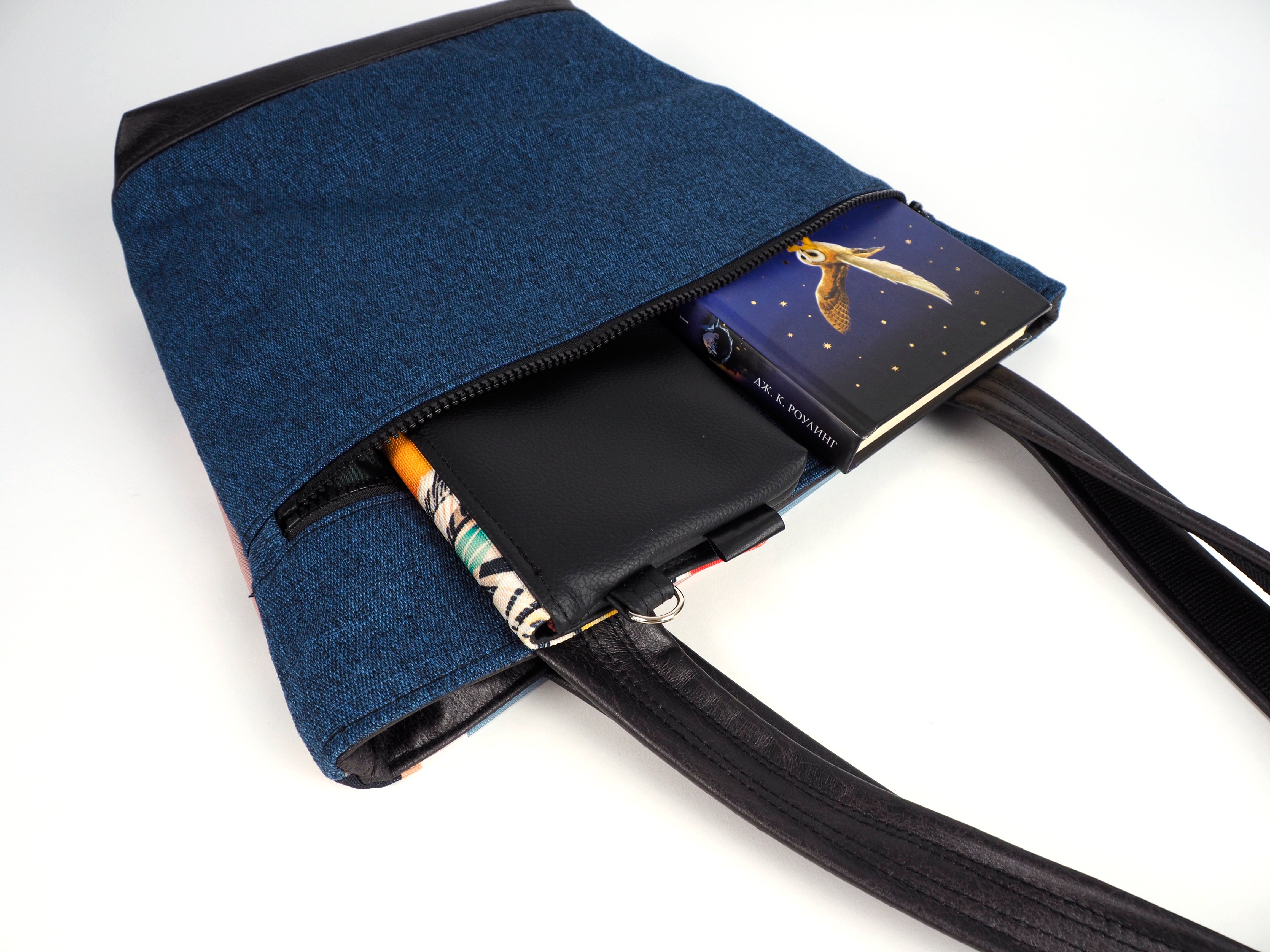 Bardo Casablanca textile bag - Blue geometric 48.57 €