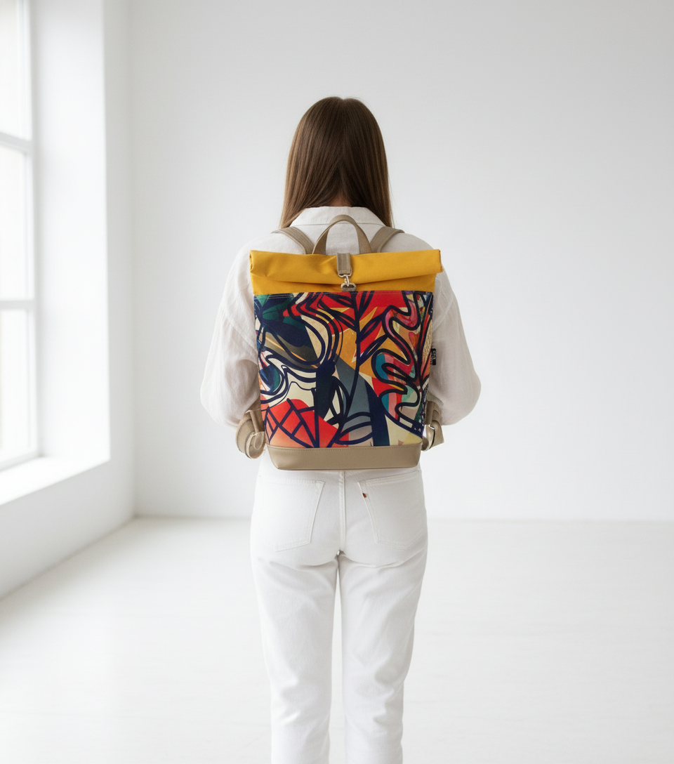 Bardo roll backpack - Summer abstraction / 45.50 €