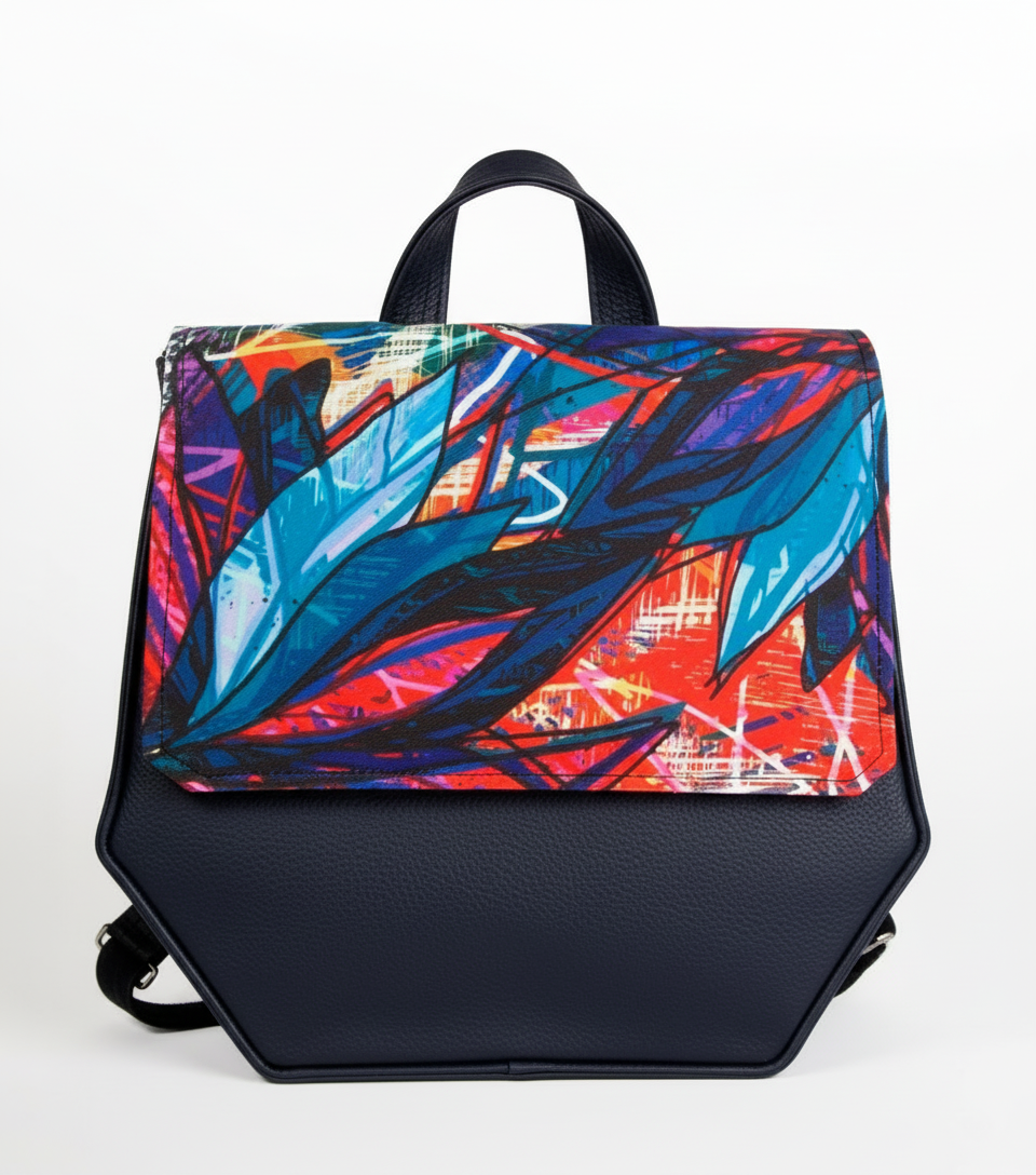 Bardo backpack honey cell - Blue Water Lily  33.23 €