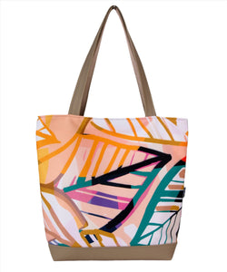 Bardo large tote bag - Havana - Premium large tote bag from Bardo bag - Just lvabstract, art bag, black, floral, flower, geometric abstraction, gift, green, handemade, large, nature, pink, purple, red, tablet, tote bag, tulips, vegan leather, woman, work bag79! Shop now at BARDO ART WORKS