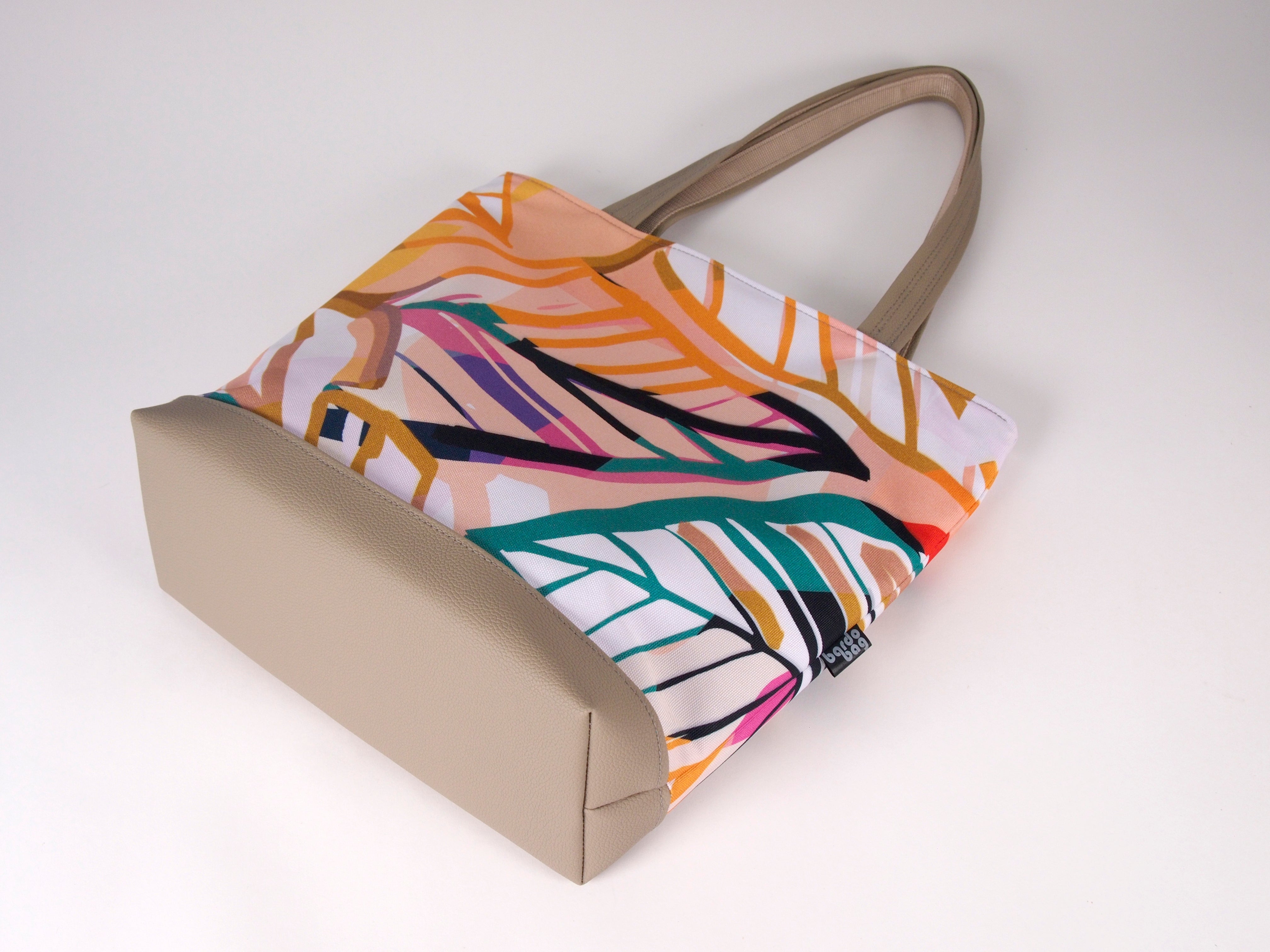 Bardo large tote bag - Havana - Premium large tote bag from Bardo bag - Just lvabstract, art bag, black, floral, flower, geometric abstraction, gift, green, handemade, large, nature, pink, purple, red, tablet, tote bag, tulips, vegan leather, woman, work bag89! Shop now at BARDO ART WORKS