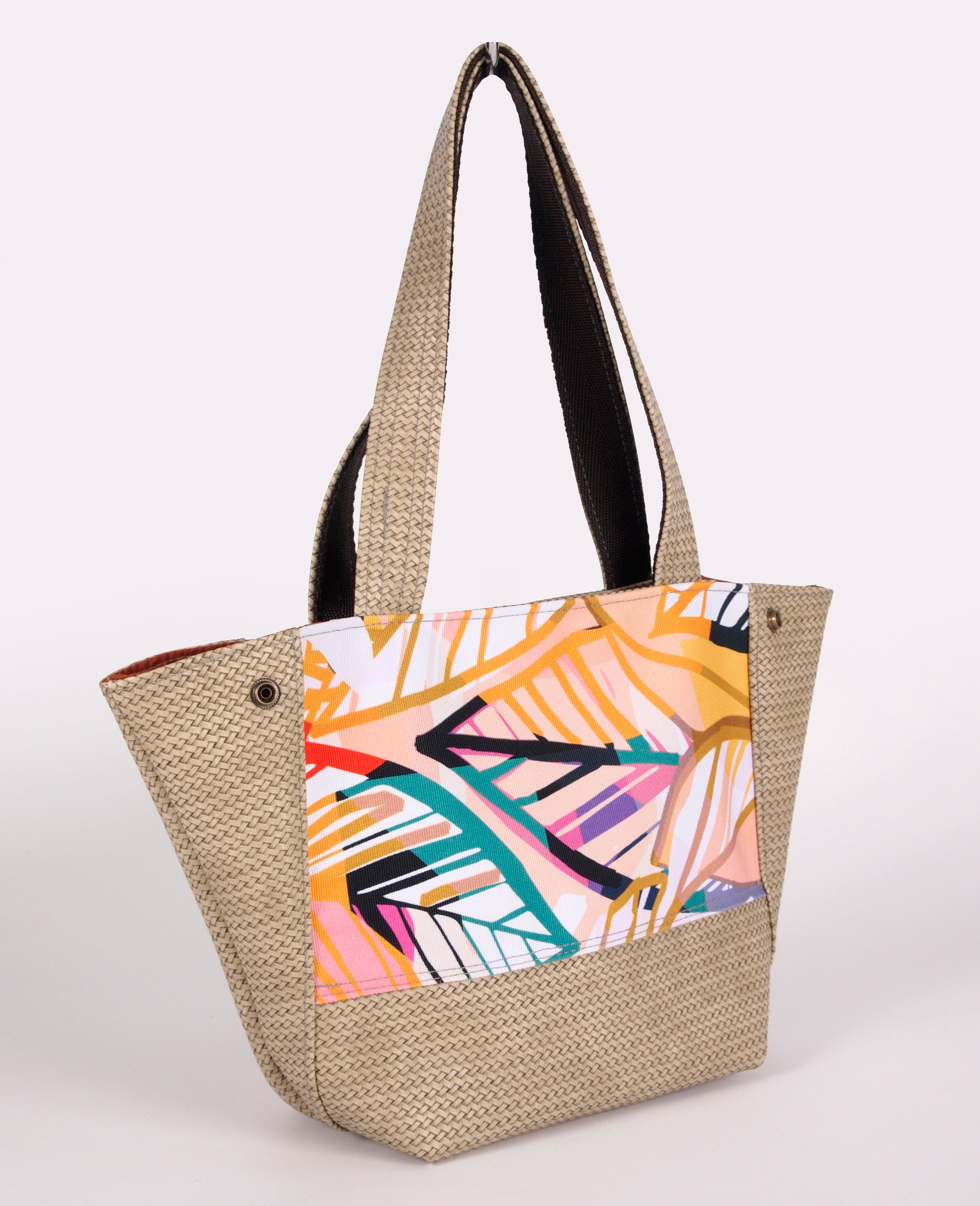 Bardo - Casablanca beige small bag - Premium large tote bag from BARDO ART WORKS - Just lvabstract, gift, handemade, vegan leather, woman75! Shop now at BARDO ART WORKS