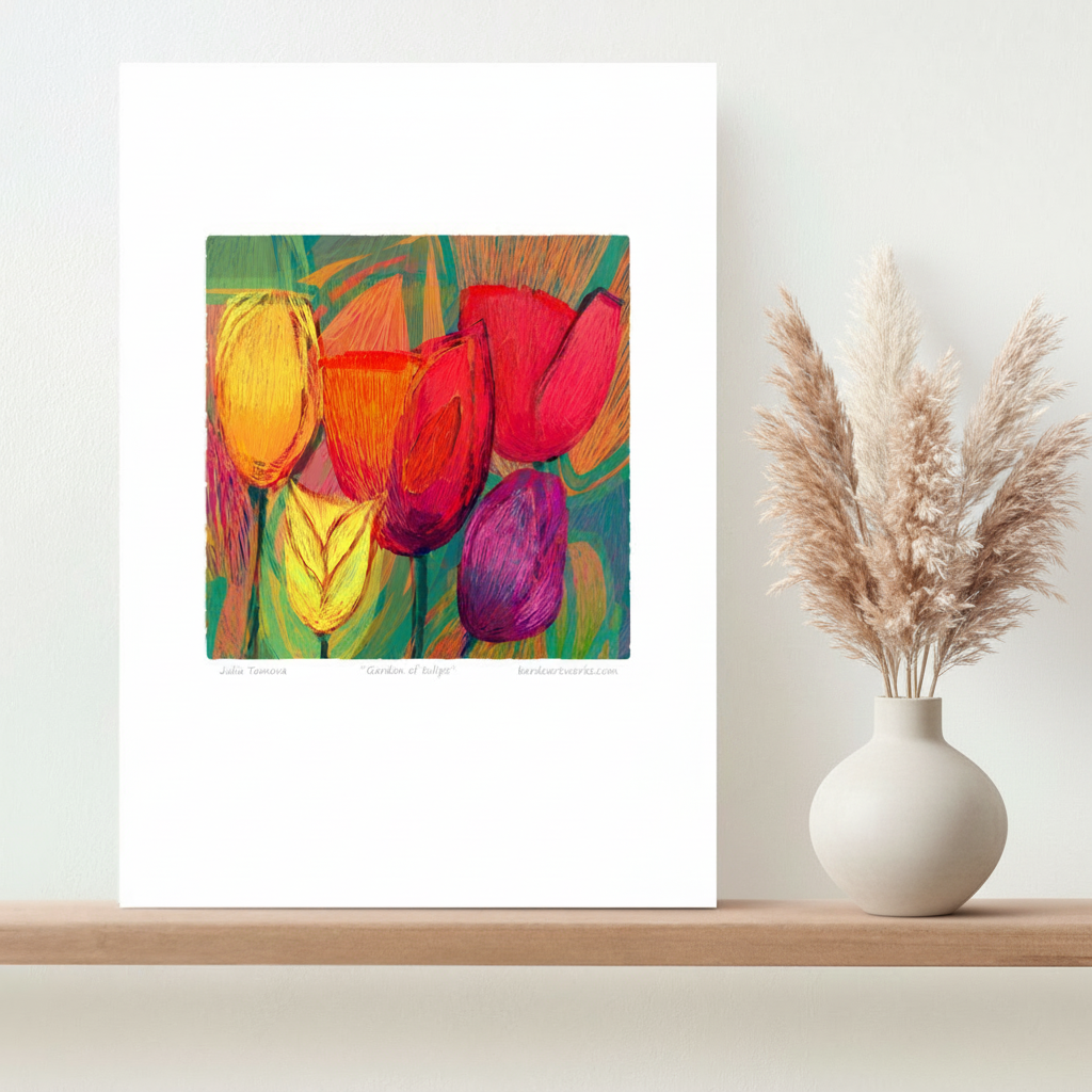 Bardo print в кутия Garden of tulips - без рамка 11.25 €
