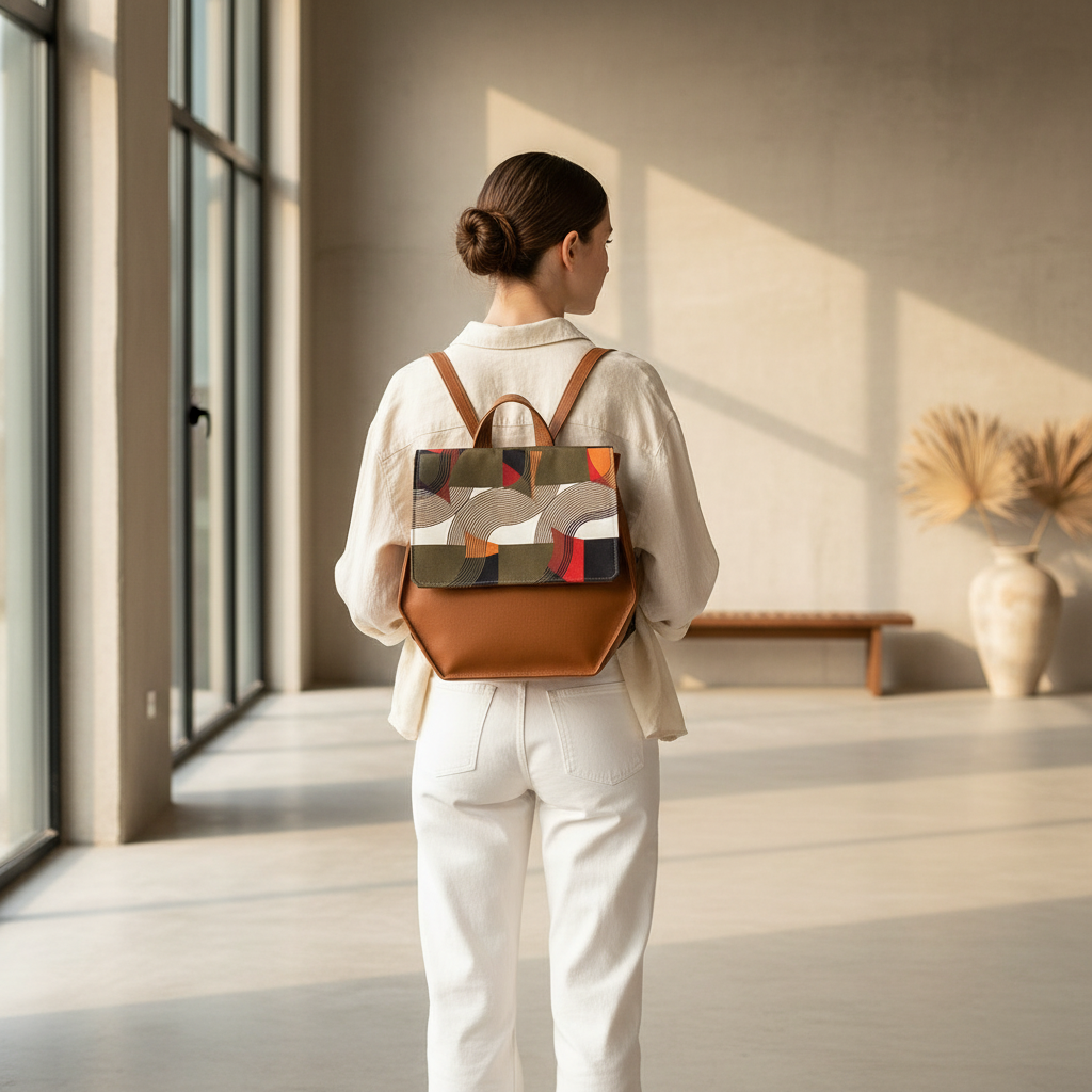 Bardo backpack honey cell - Stripes 33.23 €