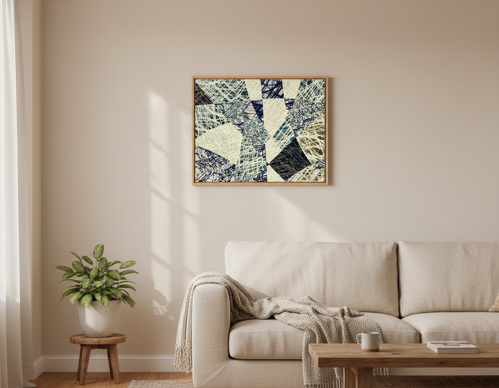 Bardo print върху канава с дървена подрамка - Natural -  163.61 €