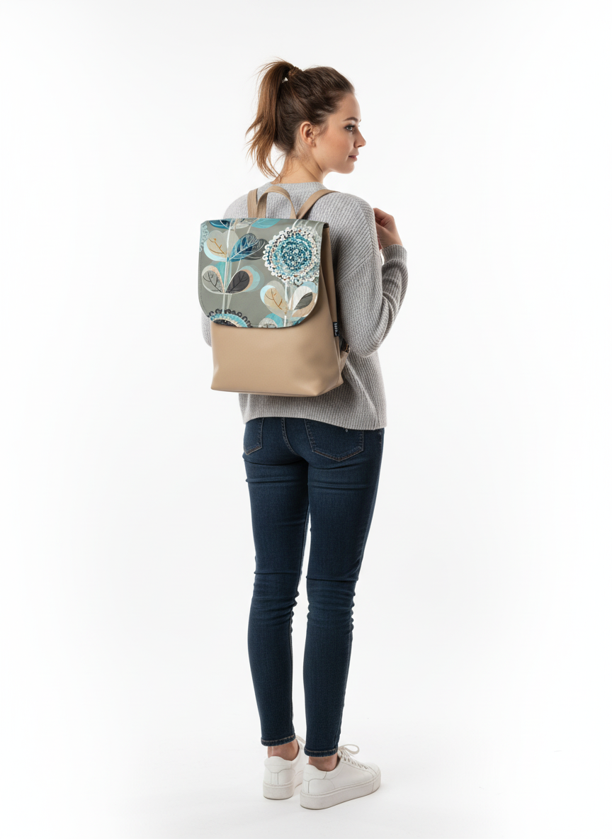 Bardo backpack large - Blue flowers / 45.50 €