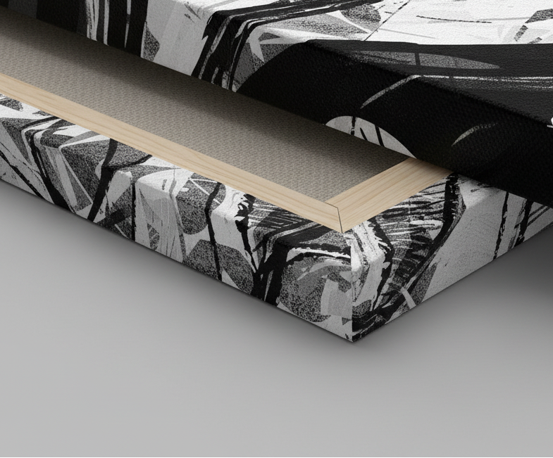 Bardo print върху канава с дървена подрамка - Garden in black - 214.74 €