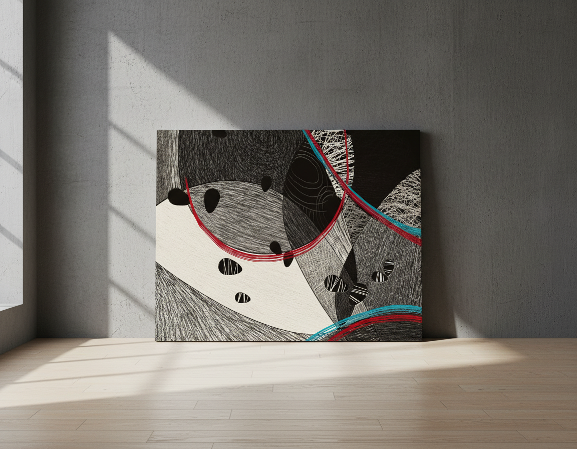 Bardo print върху канава с дървена подрамка  - Dance 214.74 €