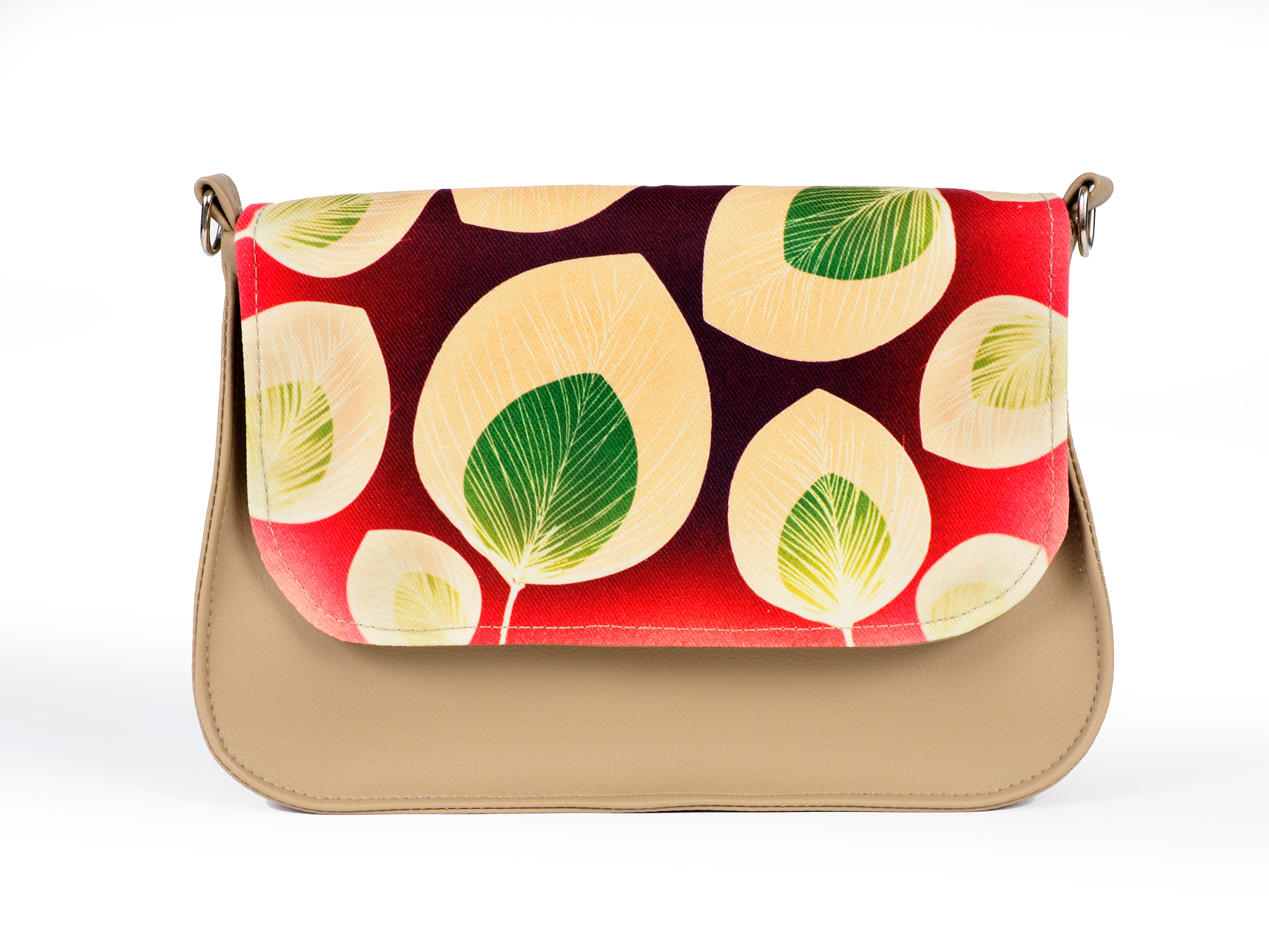 Bardo box bag - Rosily - Premium bardo box bag from spring - Just lvbeige, floral, flowers, gift, handemade, leaves, nature, vegan leather, woman52.00! Shop now at BARDO ART WORKS