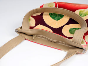 Bardo style bag - Rosily - Premium style bag from BARDO ART WORKS - Just lvbeige, green, leaves, pink, red, Rosily, summer69.00! Shop now at BARDO ART WORKS