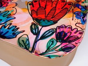 Bardo style bag - Flowers - Premium style bag from BARDO ART WORKS - Just lvbeige, green, leaves, pink, red, Rosily, summer69.00! Shop now at BARDO ART WORKS