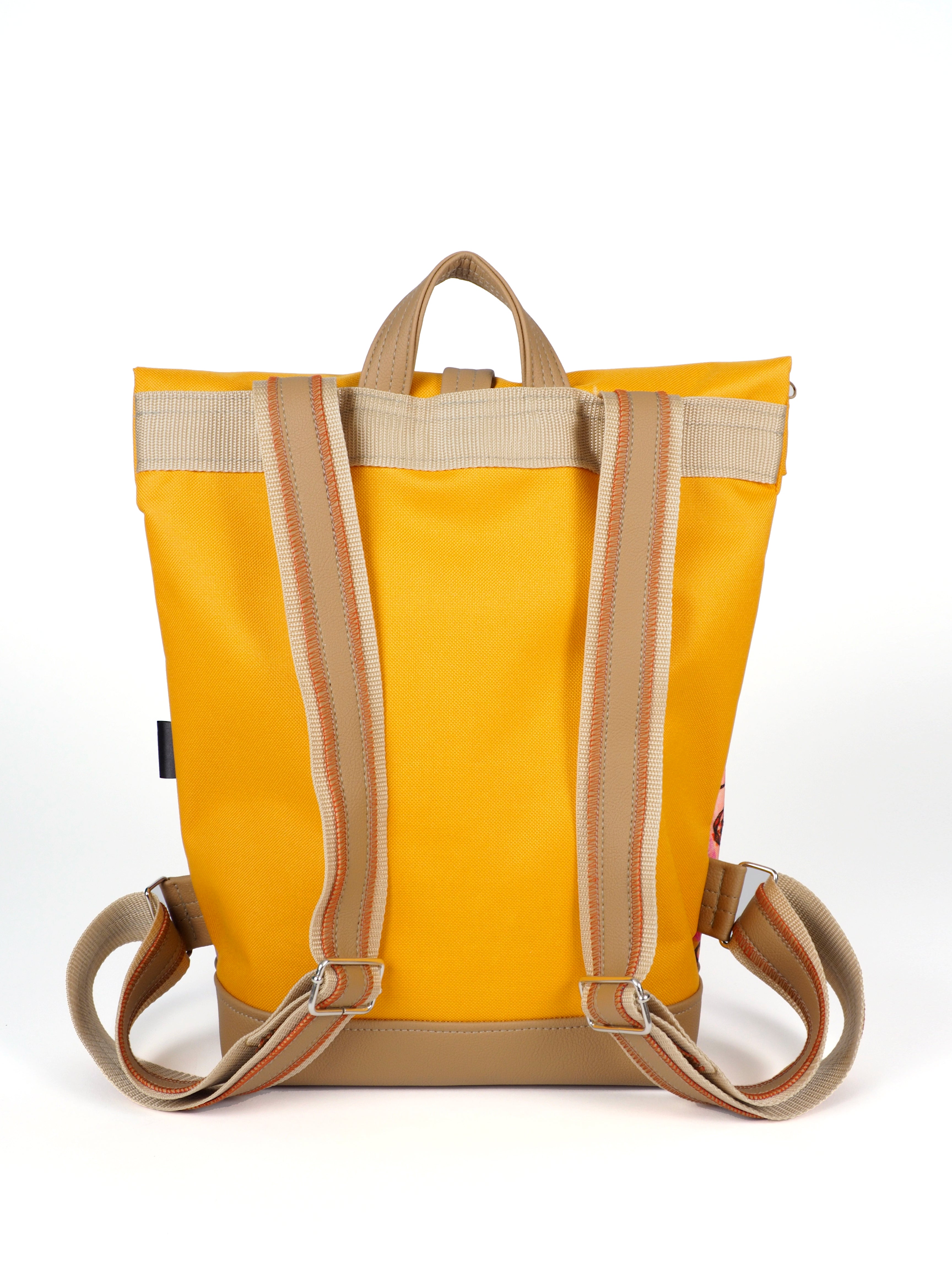 Bardo roll backpack - Summer - Premium Bardo backpack from BARDO ART WORKS - Just lvabstract, art, backpack, black, dance, dark blue, gift, handemade, jazz, orange, purple, red, tablet, urban style, vegan leather, woman85.00! Shop now at BARDO ART WORKS