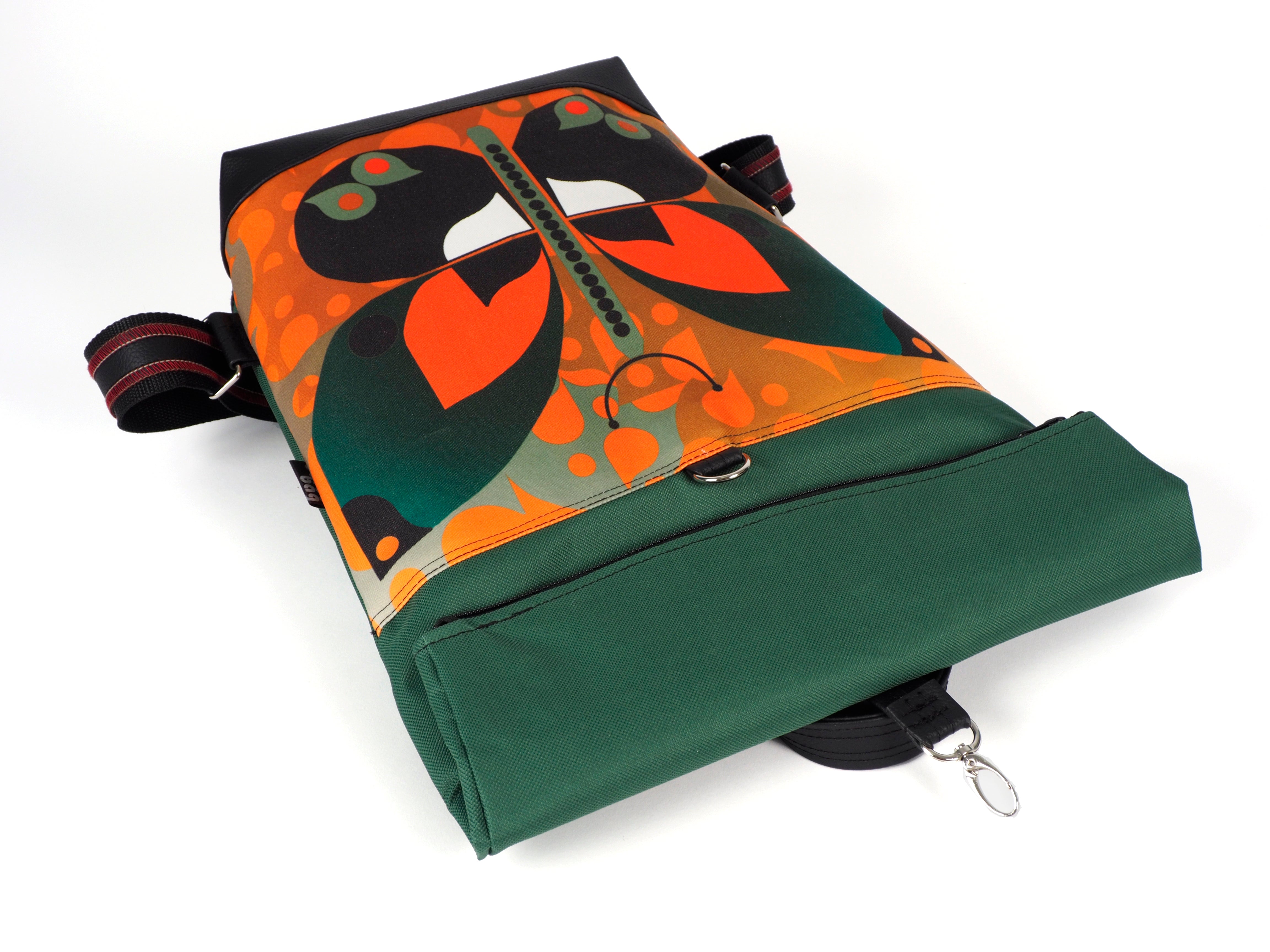 Bardo roll backpack - Butterfly - Premium Bardo backpack from BARDO ART WORKS - Just lvabstract, art, backpack, black, dance, dark blue, gift, handemade, jazz, orange, purple, red, tablet, urban style, vegan leather, woman85.00! Shop now at BARDO ART WORKS
