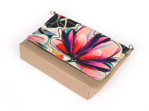 Bardo small bag - Тenderness - Premium Bardo small bag from Bardo bag - Just lvblack, floral, flower, gift, green, handemade, orange, painted patterns, pink, purple, red, urban style, woman59.00! Shop now at BARDO ART WORKS
