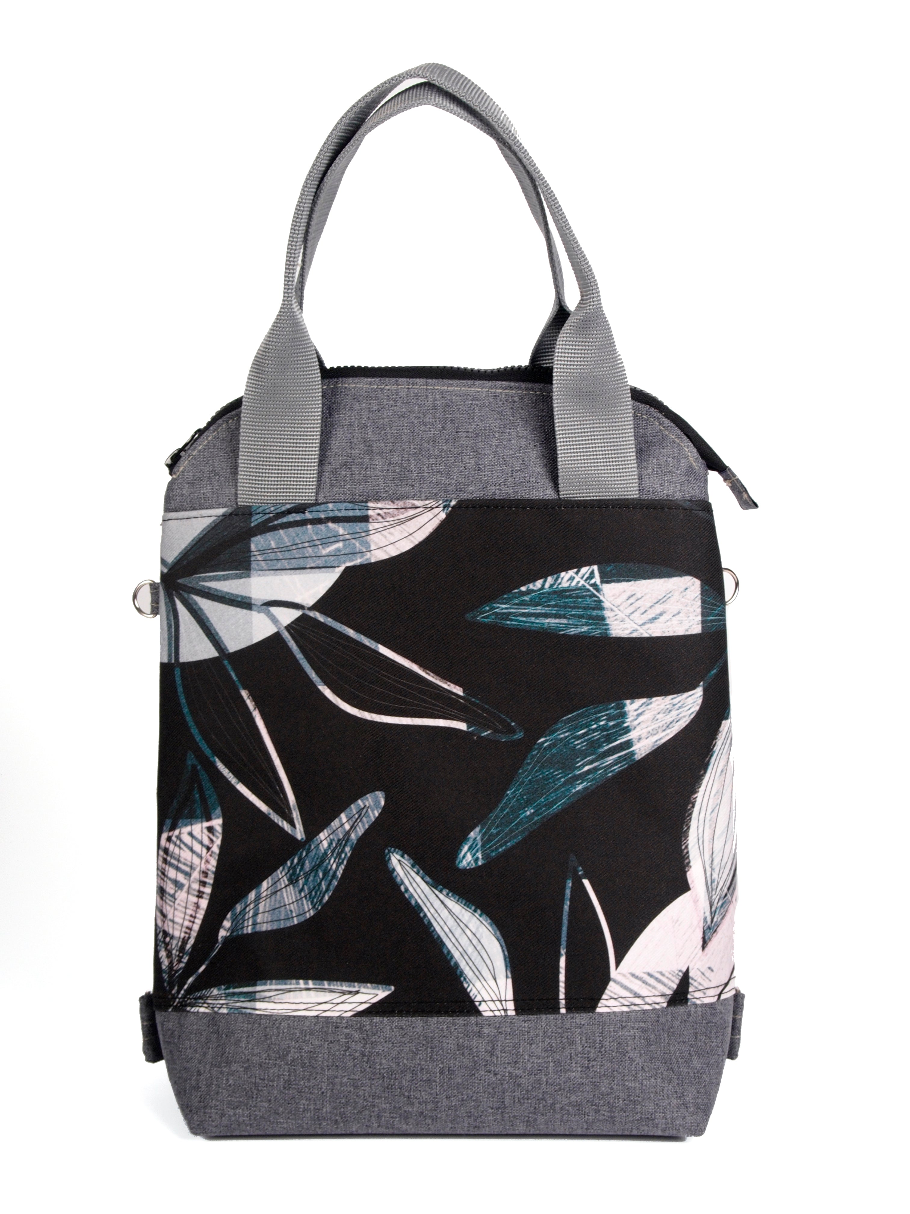 Bardo classic backpack textiles - Frozen leaves