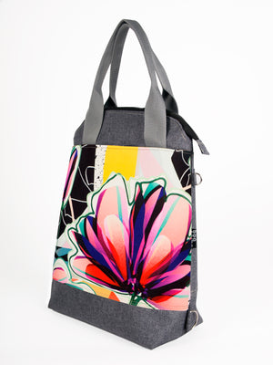 Bardo classic backpack textiles - Tenderness - Premium Textiles from BARDO ART WORKS - Just lvabstract, floral, handemade, leaves, tablet, urban style, woman, work bag89.00! Shop now at BARDO ART WORKS
