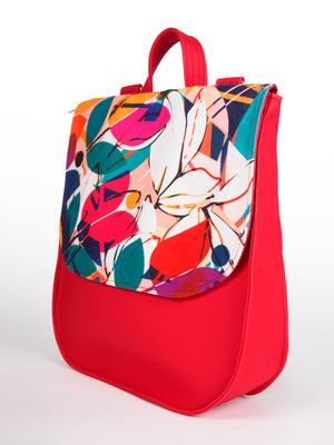 Bardo backpack&bag - Queen of Flowers - Premium bardo backpack&bag from BARDO ART WORKS - Just lvart bag, backpack, bag, black, floral, flowers, gift, green, handemade, messenger, nature, red, urban style, vegan leather, woman85.00! Shop now at BARDO ART WORKS