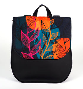 Bardo backpack&bag - Summer nights - Premium bardo backpack&bag from BARDO ART WORKS - Just lvart bag, backpack, bag, black, floral, flowers, gift, green, handemade, messenger, nature, red, urban style, vegan leather, woman85.00! Shop now at BARDO ART WORKS