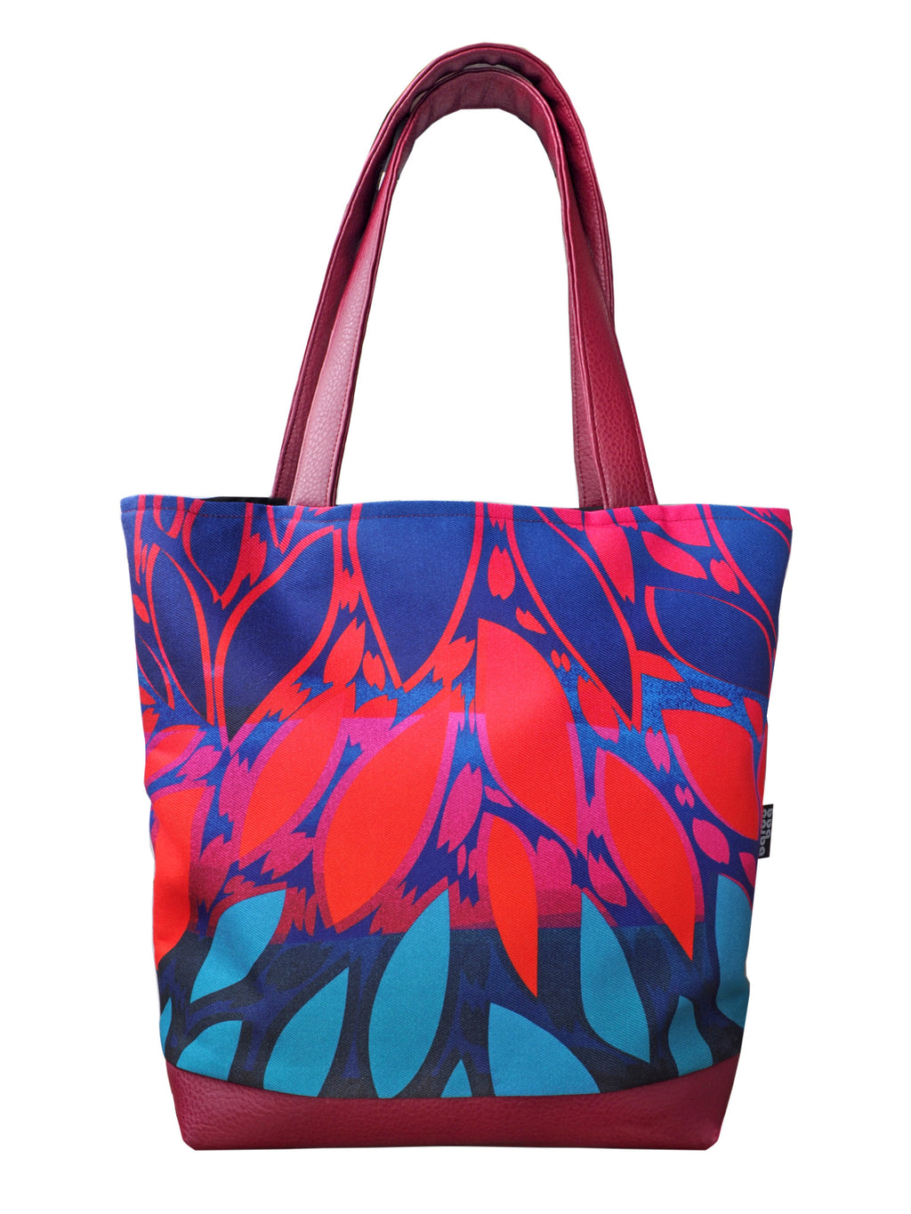 Bardo large tote bag - Color leaves - Premium large tote bag from Bardo bag - Just lvabstract, art bag, beige, black, blue, brown, Butterfly, canvas, clover, color leaves, dark blue, floral, gift, graphic, green, handemade, large, leaves, red, tablet, tote bag, vegan leather, white, woman, work bag, yellow89.00! Shop now at BARDO ART WORKS