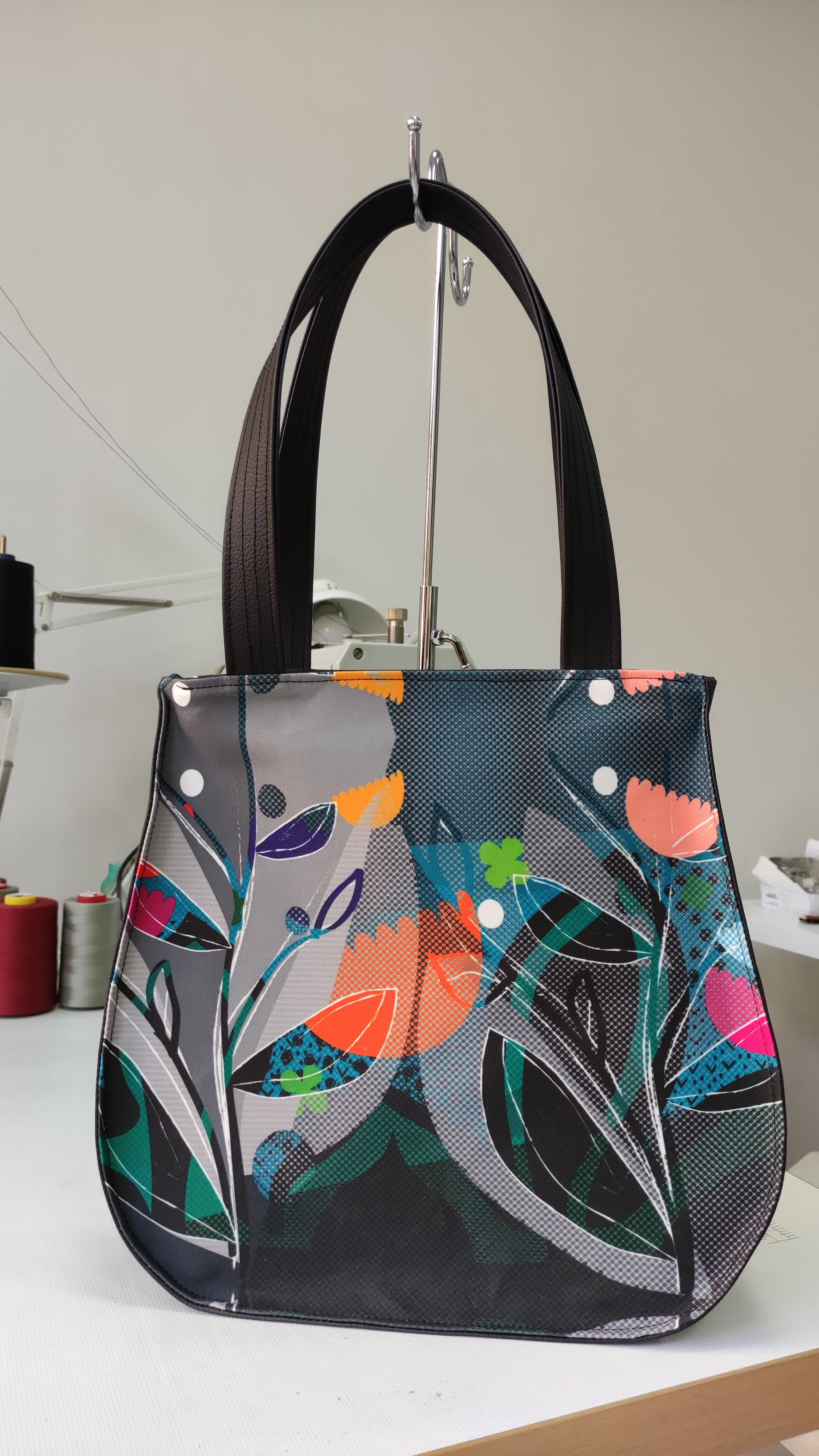 Bardo style bag - Waiting for the dawn - Premium style bag from BARDO ART WORKS - Just lvabstract, black, blue, floral, handemade, nocturne, pink, summer69.00! Shop now at BARDO ART WORKS