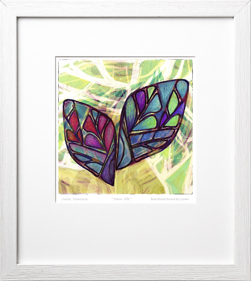 Bardo print - NEW LIFE | BARDO ART WORKS abstract, Art Print, frame ...