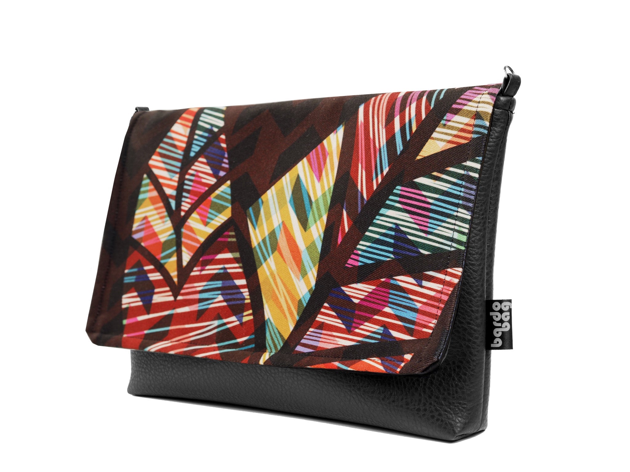 Bardo small bag - One whole - Premium Bardo small bag from BARDO ART WORKS - Just lvabstract, Art Print, black, blue, floral, gift, handemade, leaves, nature, orange, painted patterns, purple, red, urban style, vegan leather, woman, yellow59! Shop now at BARDO ART WORKS
