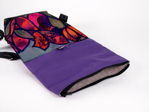 Bardo roll backpack - Garden - Premium Bardo backpack from BARDO ART WORKS - Just lvabstract, art, backpack, black, dance, dark blue, gift, handemade, jazz, orange, purple, red, tablet, urban style, vegan leather, woman85.00! Shop now at BARDO ART WORKS