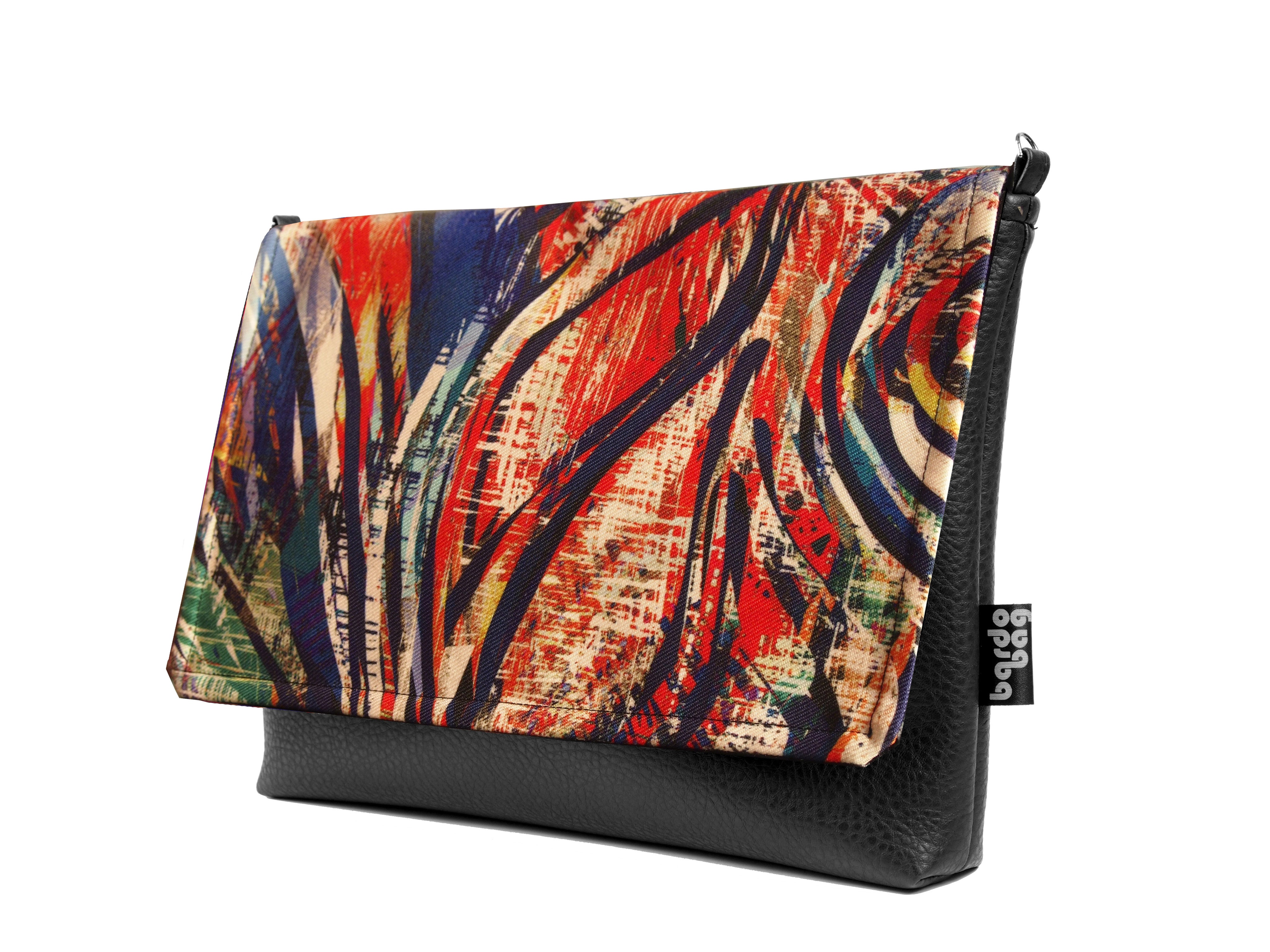 Bardo small bag -  Soul - Premium Bardo small bag from BARDO ART WORKS - Just lvabstract, Art Print, black, graphic, handemade, painted patterns, vegan leather, white, woman59! Shop now at BARDO ART WORKS