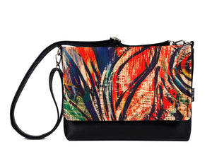 Bardo small bag -  Soul - Premium Bardo small bag from BARDO ART WORKS - Just lvabstract, Art Print, black, graphic, handemade, painted patterns, vegan leather, white, woman59! Shop now at BARDO ART WORKS